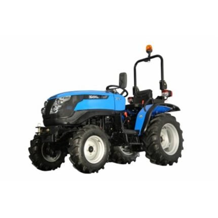 Tracteur 4 roues motrices SOLIS 26 roues agraires voiles réglables 650×12 et 280/70R18.