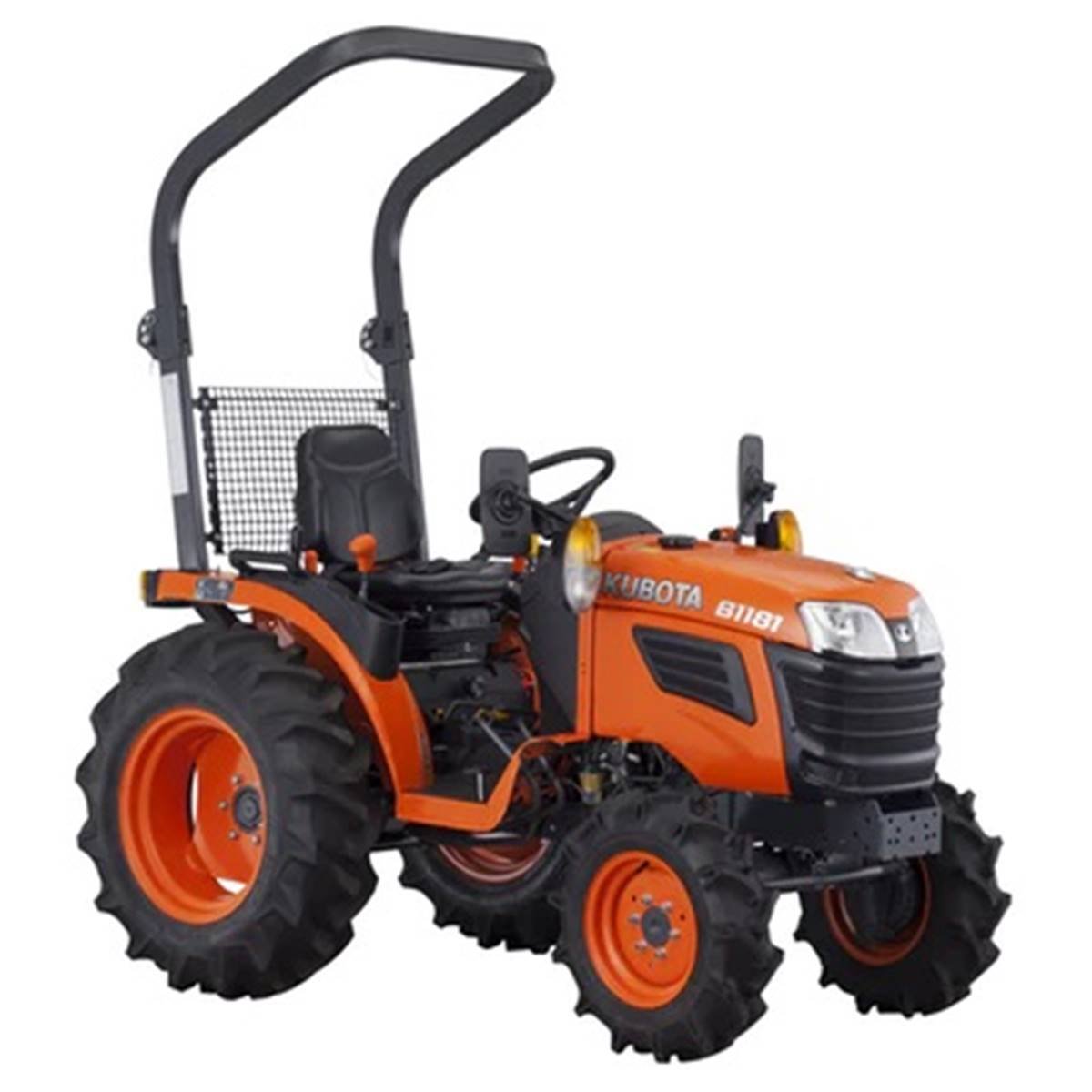 Micro tracteur diesel 4 roues motrices KUBOTA B1161 D roues agraires 4.50×10 et 7×16.